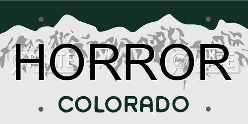 HORROR Colorado License Plate