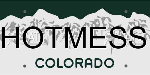 HOTMESS Colorado License Plate