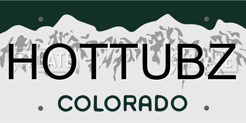 HOTTUBZ Colorado License Plate