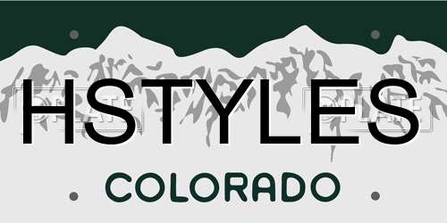 HSTYLES Colorado License Plate