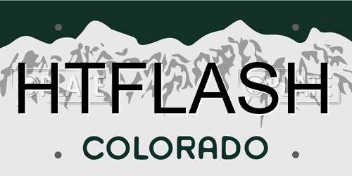 HTFLASH Colorado License Plate