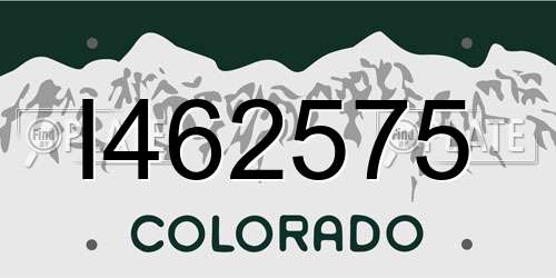 I462575 Colorado License Plate