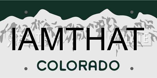 IAMTHAT Colorado License Plate