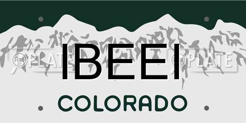 IBEEI Colorado License Plate