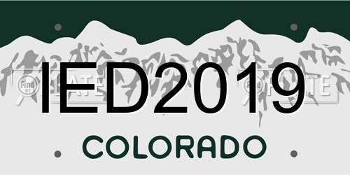 IED2019 Colorado License Plate