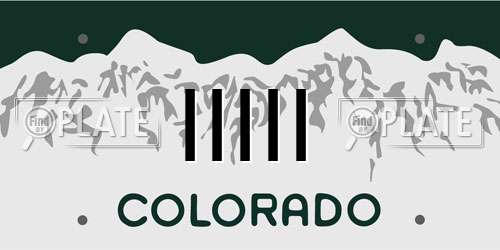 IIIII Colorado License Plate
