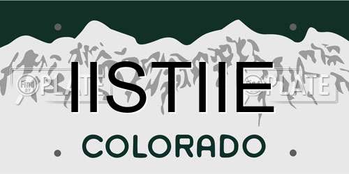IISTIIE Colorado License Plate