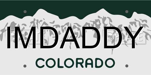 IMDADDY Colorado License Plate