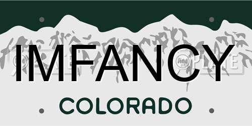 IMFANCY Colorado License Plate