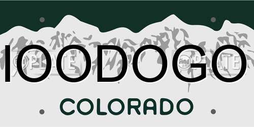IOODOGO Colorado License Plate