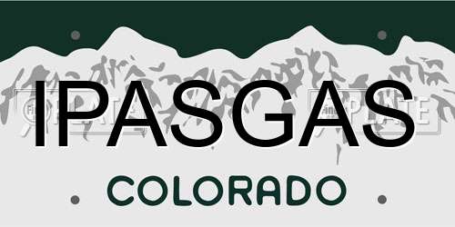 IPASGAS Colorado License Plate