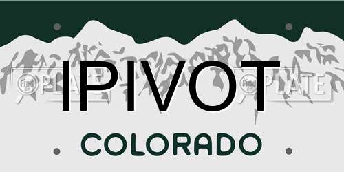 IPIVOT Colorado License Plate
