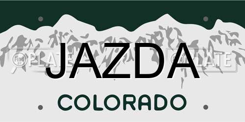 JAZDA Colorado License Plate