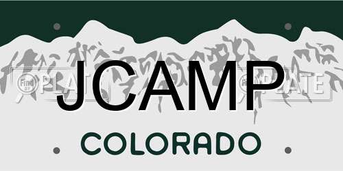 JCAMP Colorado License Plate
