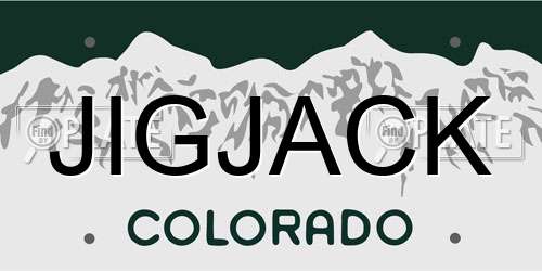 JIGJACK Colorado License Plate