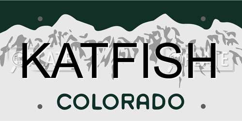 KATFISH Colorado License Plate