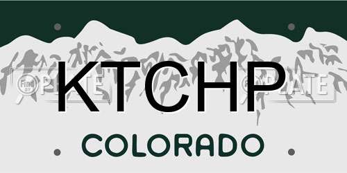 KTCHP Colorado License Plate