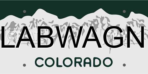 LABWAGN Colorado License Plate