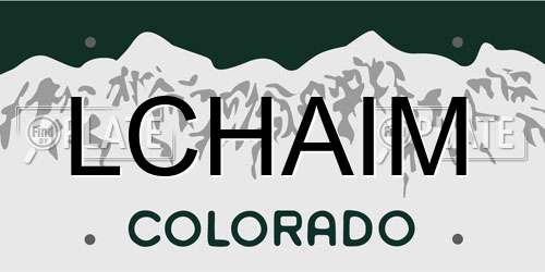 LCHAIM Colorado License Plate