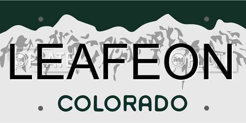 LEAFEON Colorado License Plate
