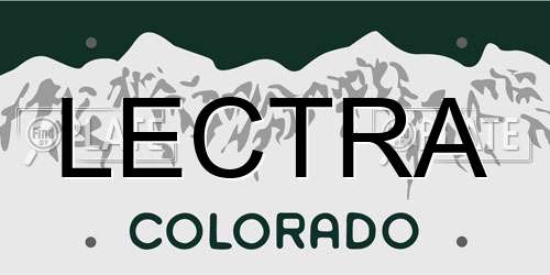 LECTRA Colorado License Plate