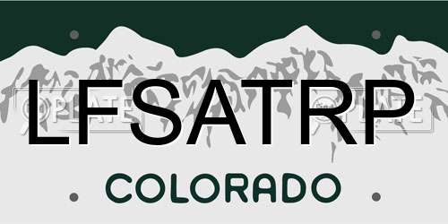 LFSATRP Colorado License Plate