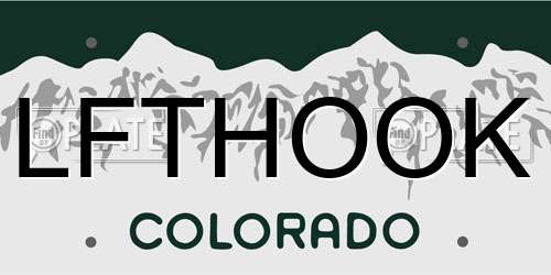 LFTHOOK Colorado License Plate