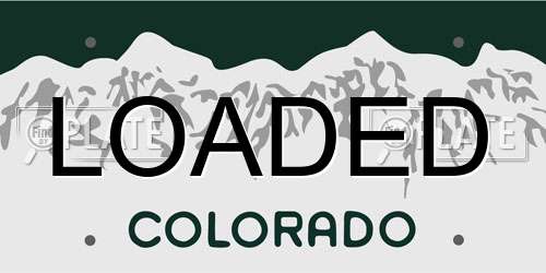 LOADED Colorado License Plate