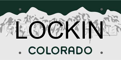 LOCKIN Colorado License Plate