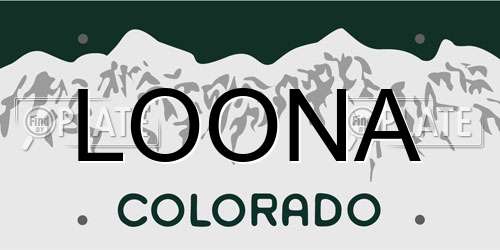 LOONA Colorado License Plate
