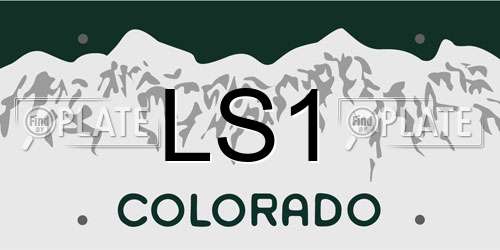 LS1 Colorado License Plate