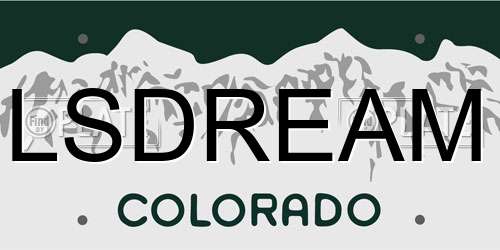 LSDREAM Colorado License Plate
