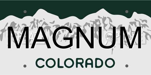MAGNUM Colorado License Plate