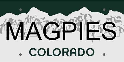 MAGPIES Colorado License Plate