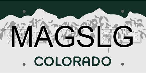 MAGSLG Colorado License Plate