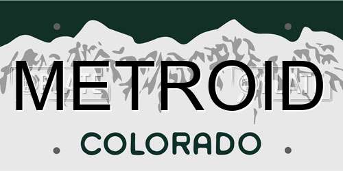 METROID Colorado License Plate