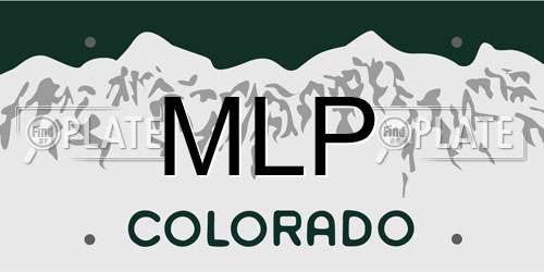 MLP Colorado License Plate
