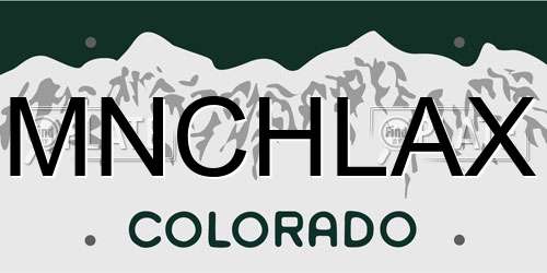 MNCHLAX Colorado License Plate