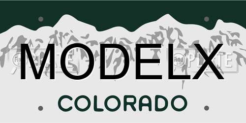 MODELX Colorado License Plate