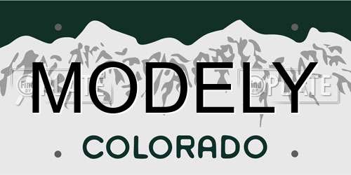 MODELY Colorado License Plate