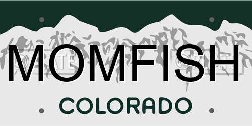 MOMFISH Colorado License Plate