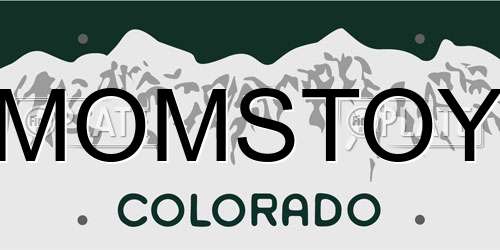 MOMSTOY Colorado License Plate