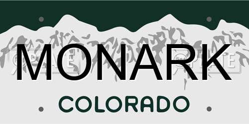 MONARK Colorado License Plate