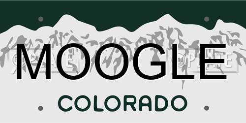 MOOGLE Colorado License Plate
