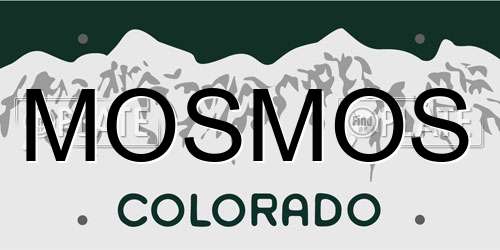 MOSMOS Colorado License Plate