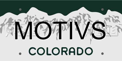 MOTIVS Colorado License Plate