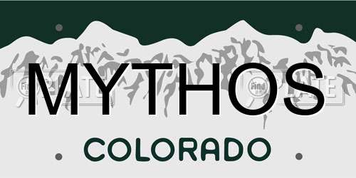 MYTHOS Colorado License Plate