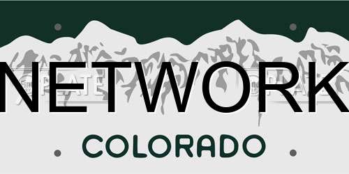 NETWORK Colorado License Plate