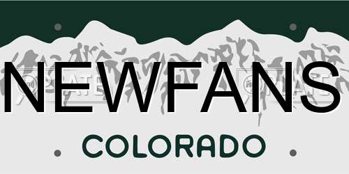 NEWFANS Colorado License Plate