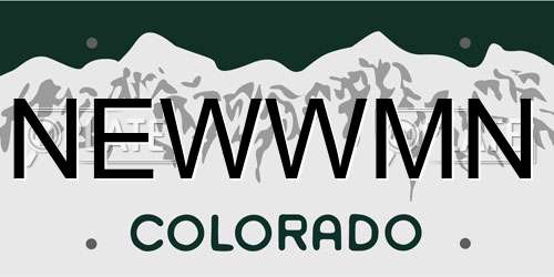 NEWWMN Colorado License Plate